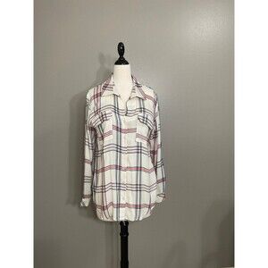 Women's Size Medium Olivia Grey Flannel Shirt